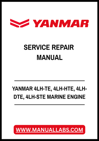 YANMAR 4LH-TE, 4LH-HTE, 4LH-DTE, 4LH-STE MARINE DIESEL ENGINE SERVICE REPAIR MANUAL - PDF FILE