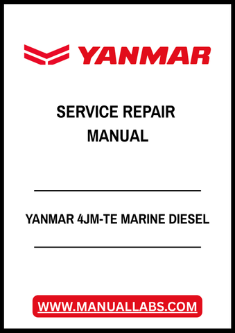 YANMAR 4JM-TE MARINE DIESEL SERVICE REPAIR MANUAL - PDF FILE