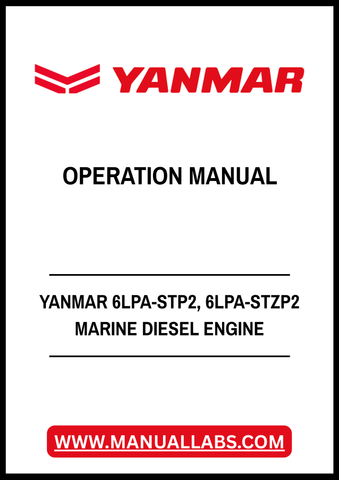 YANMAR 6LPA-STP2, 6LPA-STZP2 MARINE DIESEL ENGINE OPERATION MANUAL - PDF FILE