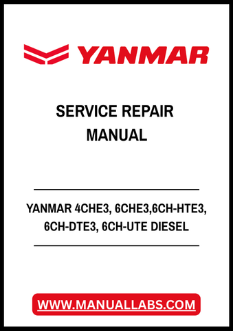 YANMAR 4CHE3, 6CHE3,6CH-HTE3, 6CH-DTE3, 6CH-UTE MARINE DIESEL SERVICE REPAIR MANUAL - PDF FILE