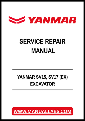 YANMAR SV15, SV17 (EX) EXCAVATOR SERVICE REPAIR MANUAL - PDF FILE