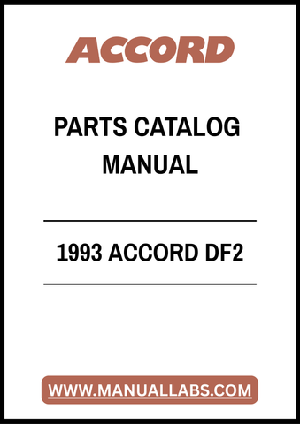 1993 ACCORD DF2 PARTS CATALOG MANUAL – PDF FILE