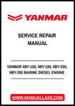 YANMAR 4BY-150, 4BY-180, 6BY-220, 6BY-260 MARINE DIESEL ENGINE SERVICE REPAIR MANUAL - PDF FILE