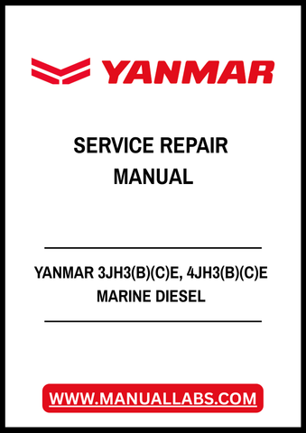 YANMAR 3JH3(B)(C)E, 4JH3(B)(C)E MARINE DIESEL SERVICE REPAIR MANUAL - PDF FILE