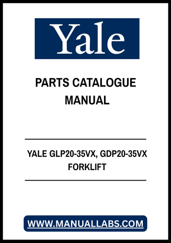 YALE GLP20-35VX, GDP20-35VX FORKLIFT PARTS CATALOGUE MANUAL - PDF FILE