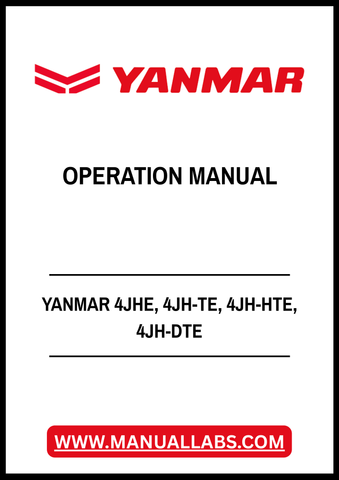 YANMAR 4JHE, 4JH-TE, 4JH-HTE, 4JH-DTE MARINE DIESEL ENGINE OPERATION MANUAL - PDF FILE