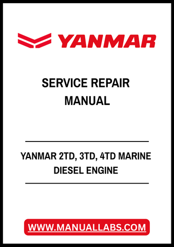YANMAR 2TD, 3TD, 4TD MARINE DIESEL ENGINE SERVICE REPAIR MANUAL - PDF FILE