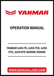 YANMAR 4JH3-TE, 4JH3-TCE, 4JH3-HTE, 4JH3-DTE MARINE DIESEL ENGINE OPERATION MANUAL - PDF FILE