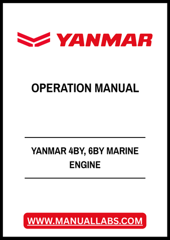 YANMAR 4BY, 6BY MARINE ENGINE OPERATION MANUAL - PDF FILE