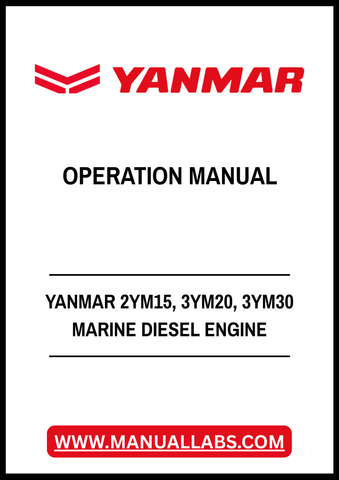 YANMAR 2YM15, 3YM20, 3YM30 MARINE DIESEL ENGINE OPERATION MANUAL - PDF FILE