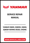 YANMAR 2QM20, 2QM20H, 3QM30, 3QM30H MARINE DIESEL ENGINE SERVICE REPAIR MANUAL - PDF FILE