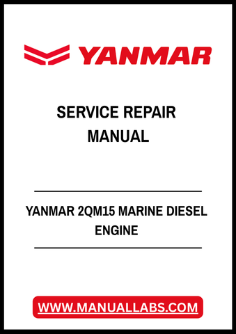 YANMAR 2QM15 MARINE DIESEL ENGINE SERVICE REPAIR MANUAL - PDF FILE