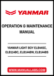 YANMAR LIGHT BOY ELB44SC, ELB114BC, ELB144BW, ELB144BS LIGHTING TOWER SYSTEM OPERATION & MAINTENANCE MANUAL - PDF FILE