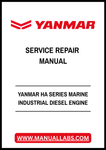 YANMAR HA SERIES MARINE INDUSTRIAL DIESEL ENGINE SERVICE REPAIR MANUAL - PDF FILE