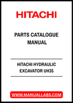 HITACHI HYDRAULIC EXCAVATOR UH35 PARTS CATALOGUE MANUAL - PDF FILE