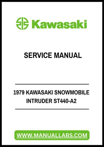 1979 KAWASAKI SNOWMOBILE INTRUDER ST440-A2 SERVICE MANUAL - PDF FILE