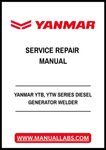 YANMAR YTB, YTW SERIES DIESEL GENERATOR WELDER SERVICE REPAIR MANUAL - PDF FILE