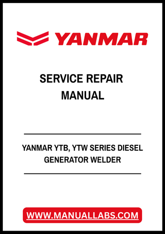 YANMAR YTB, YTW SERIES DIESEL GENERATOR WELDER SERVICE REPAIR MANUAL - PDF FILE