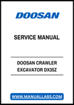 DOOSAN CRAWLER EXCAVATOR DX35Z SERVICE MANUAL - PDF FILE
