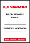 YANMAR YM12, YM14 TRACTOR PARTS CATALOGUE MANUAL - PDF FILE