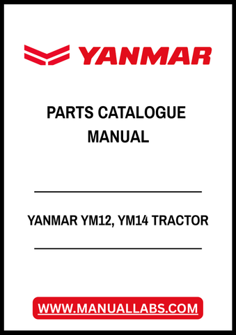 YANMAR YM12, YM14 TRACTOR PARTS CATALOGUE MANUAL - PDF FILE