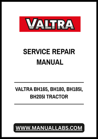 VALTRA BH165, BH180, BH185I, BH205I TRACTOR SERVICE REPAIR MANUAL - PDF FILE