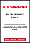 YANMAR 4TNE106-GE, 4TNE106T-GE ENGINE PARTS CATALOGUE MANUAL - PDF FILE
