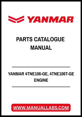 YANMAR 4TNE106-GE, 4TNE106T-GE ENGINE PARTS CATALOGUE MANUAL - PDF FILE