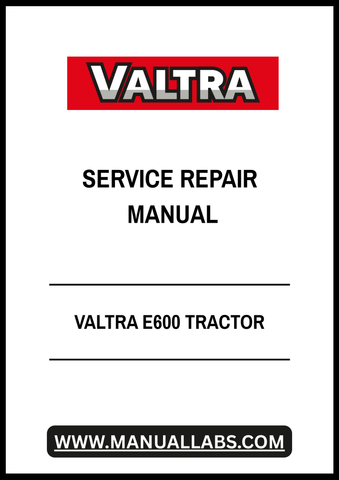 VALTRA E600 TRACTOR SERVICE REPAIR MANUAL - PDF FILE