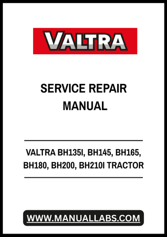 VALTRA BH135I, BH145, BH165, BH180, BH200, BH210I TRACTOR SERVICE REPAIR MANUAL - PDF FILE