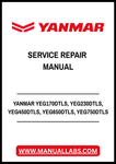 YANMAR YEG170DTLS, YEG230DTLS, YEG450DTLS, YEG650DTLS, YEG750DTLS GENERATOR SERVICE REPAIR MANUAL - PDF FILE