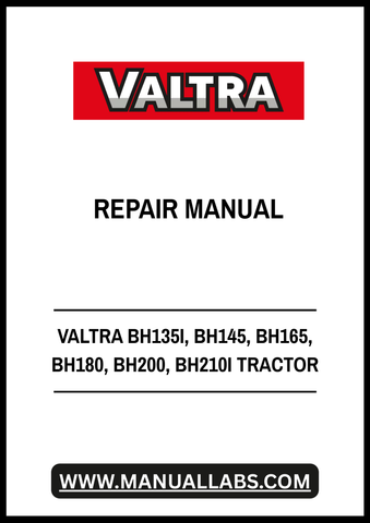 VALTRA BH135I, BH145, BH165, BH180, BH200, BH210I TRACTOR REPAIR MANUAL - PDF FILE