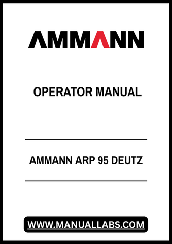 AMMANN ARP 95 DEUTZ OPERATOR MANUAL - PDF FILE