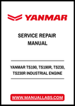 YANMAR TS190, TS190R, TS230, TS230R INDUSTRIAL ENGINE SERVICE REPAIR MANUAL - PDF FILE