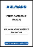 AHLMANN AF 60E WHEELED EXCAVATOR PARTS CATALOGUE MANUAL - PDF FILE