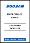 DOOSAN DH 50 EXCAVATOR PARTS CATALOG MANUAL - PDF FILE