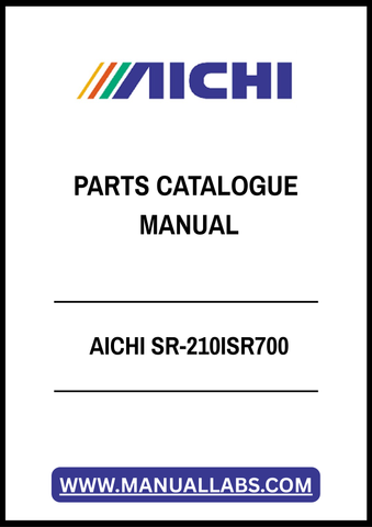 AICHI SR-210ISR700 PARTS CATALOGUE MANUAL - PDF FILE