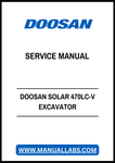 DOOSAN SOLAR 470LC-V EXCAVATOR SERVICE MANUAL - PDF FILE