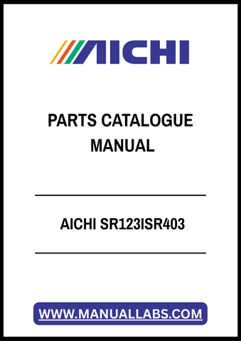 AICHI SR123ISR403 PARTS CATALOGUE MANUAL - PDF FILE