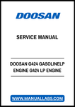 DOOSAN G424 GASOLINELP ENGINE G424 LP ENGINE SERVICE MANUAL - PDF FILE