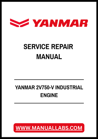 YANMAR 2V750-V INDUSTRIAL ENGINE SERVICE REPAIR MANUAL - PDF FILE