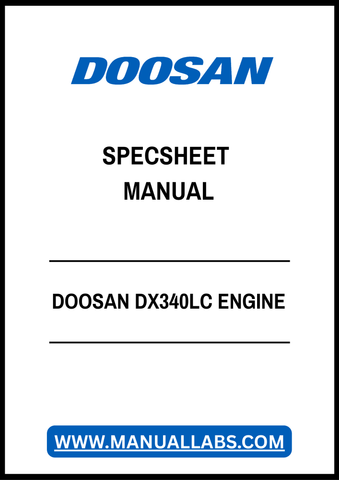 DOOSAN DX340LC ENGINE SPECSHEET MANUAL - PDF FILE