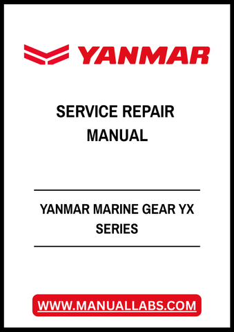 YANMAR MARINE GEAR YX SERIES SERVICE REPAIR MANUAL - PDF FILE