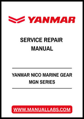 YANMAR NICO MARINE GEAR MGN SERIES SERVICE REPAIR MANUAL - PDF FILE