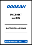 DOOSAN SOLAR 50W-III SPECSHEET MANUAL - PDF FILE