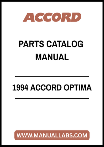1994 ACCORD OPTIMA PARTS CATALOG MANUAL – PDF FILE