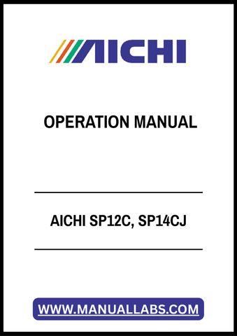 AICHI SP12C, SP14CJ OPERATION MANUAL - PDF FILE