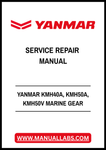 YANMAR KMH40A, KMH50A, KMH50V MARINE GEAR SERVICE REPAIR MANUAL - PDF FILE