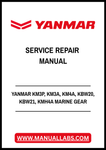 YANMAR KM3P, KM3A, KM4A, KBW20, KBW21, KMH4A MARINE GEAR SERVICE REPAIR MANUAL - PDF FILE