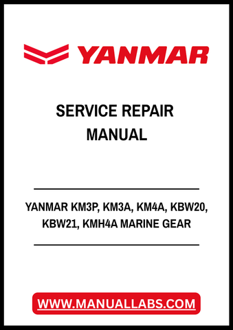 YANMAR KM3P, KM3A, KM4A, KBW20, KBW21, KMH4A MARINE GEAR SERVICE REPAIR MANUAL - PDF FILE
